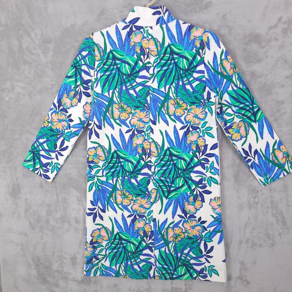 Lilly Pulitzer Rosie Dress Womens XS Golden Hour Glam Floral Hawaiian NEW - Picture 2 of 16